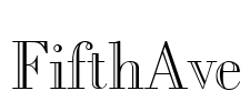 FifthAve Font Image