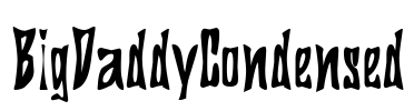 BigDaddyCondensed Font Image
