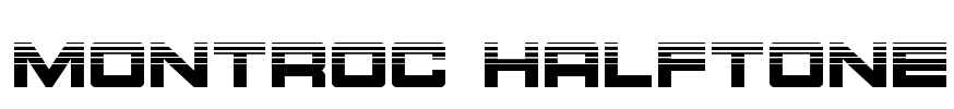 Montroc Halftone Font Image