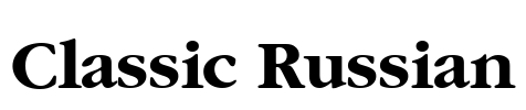Classic Russian Font Image