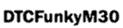 DTCFunkyM30 Font Image