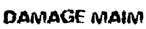 Damage Maim Font Image