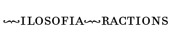 FilosofiaFractions Font Image