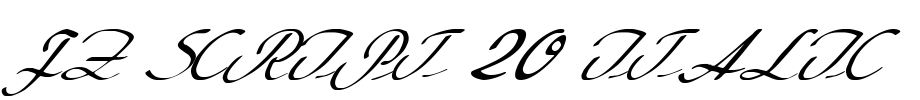 FZ SCRIPT 20 ITALIC
