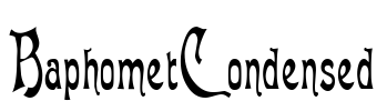 BaphometCondensed Font Image