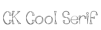 CK Cool Serif Font Image