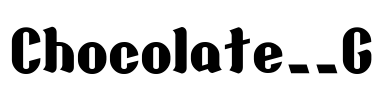 Chocolate__G Font Image