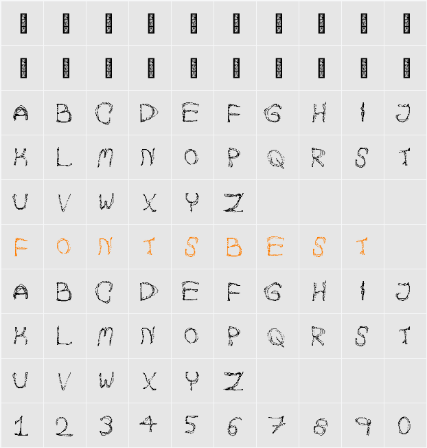 Autumn Pixels Character Map