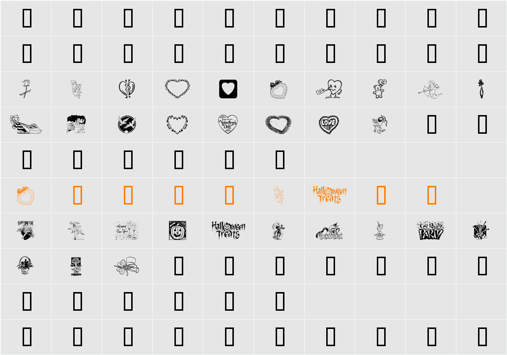 Multicasion Character Map