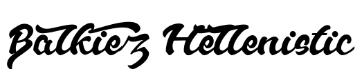 Balkiez Hellenistic Font Image