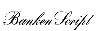 BankenScript Font Image