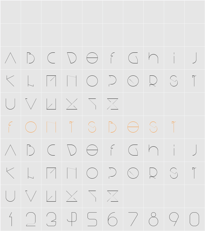 Bisurk Character Map