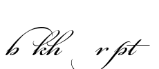 Bickham Script MM Font Image