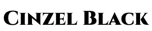 Cinzel Black Font Image