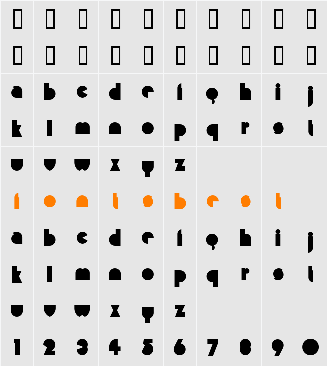 JI-Nimrod Character Map