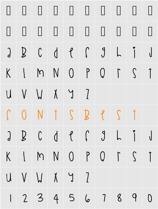 ChasingTime Character Map