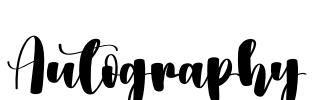 Autography Font Image