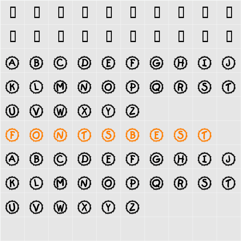 JI-Neighs Character Map