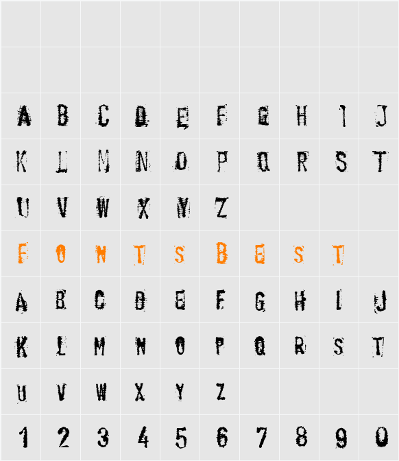 BANANA TYPE Character Map