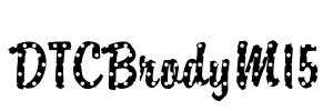 DTCBrodyM15 Font Image
