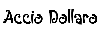 Accio Dollaro Font Image