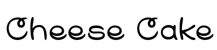 Cheese Cake Font Image