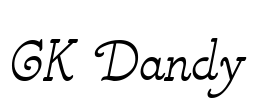 CK Dandy Font Image