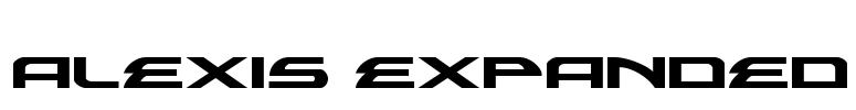 Alexis Expanded Font Image