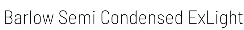 Barlow Semi Condensed ExLight