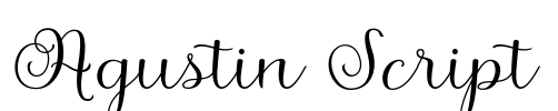 Agustin Script Font Image