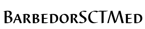 BarbedorSCTMed Font Image
