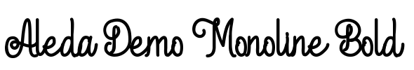 Aleda Demo Monoline Bold