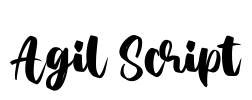 Agil Script Font Image