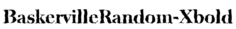 BaskervilleRandom-Xbold Font Image