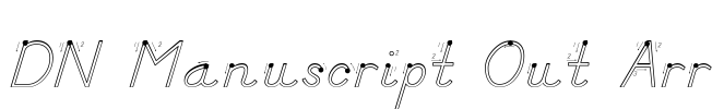 DN Manuscript Out Arr Font Image