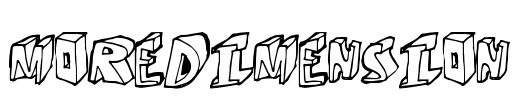 MoreDimension Font Image