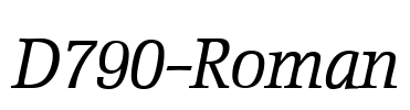 D790-Roman Font Image