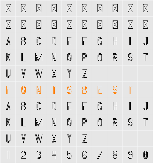 Bock Character Map