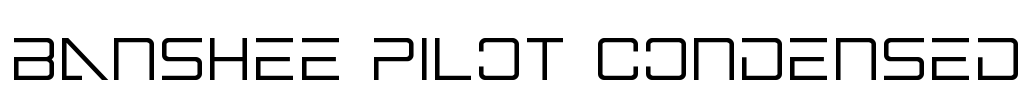 Banshee Pilot Condensed Font Image