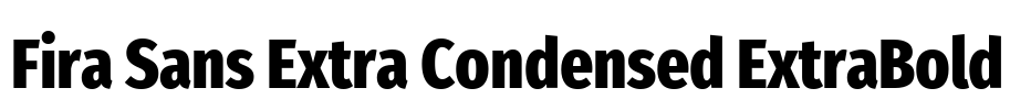 Fira Sans Extra Condensed ExtraBold
