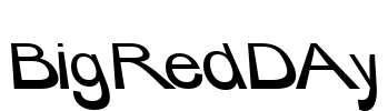 BigRedDAy Font Image