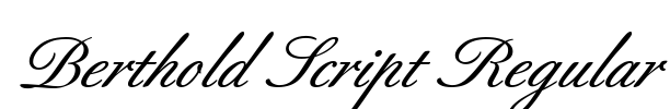 Berthold Script Regular