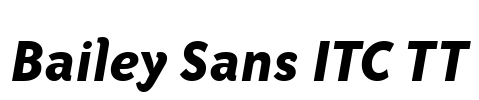 Bailey Sans ITC TT Font Image