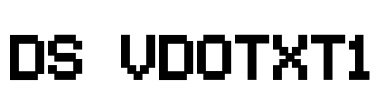 DS VDOTXT1 Font Image