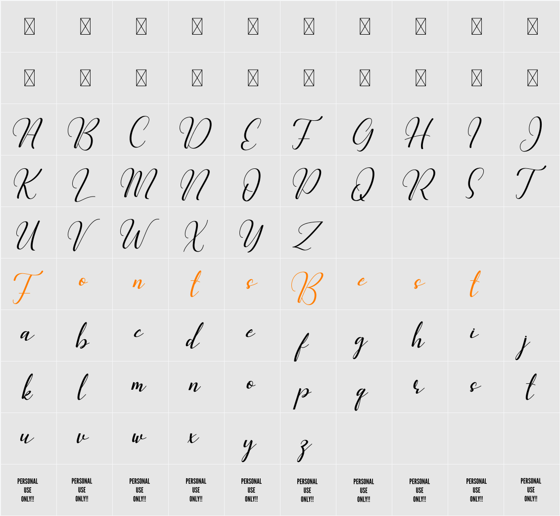 Beauty Baby Character Map