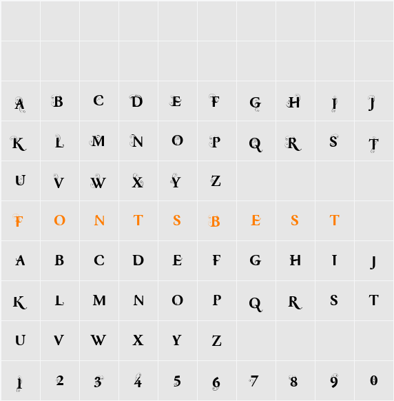 CM Garaflora Character Map