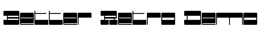Better Retro Demo Font Image