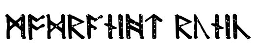 Modraniht Runic Font Image