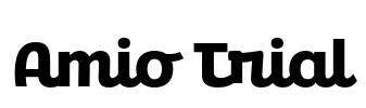 Amio Trial Font Image