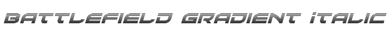 Battlefield Gradient Italic Font Image